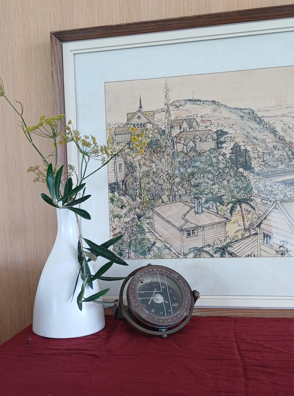 VINTAGE SHIP COMPASS