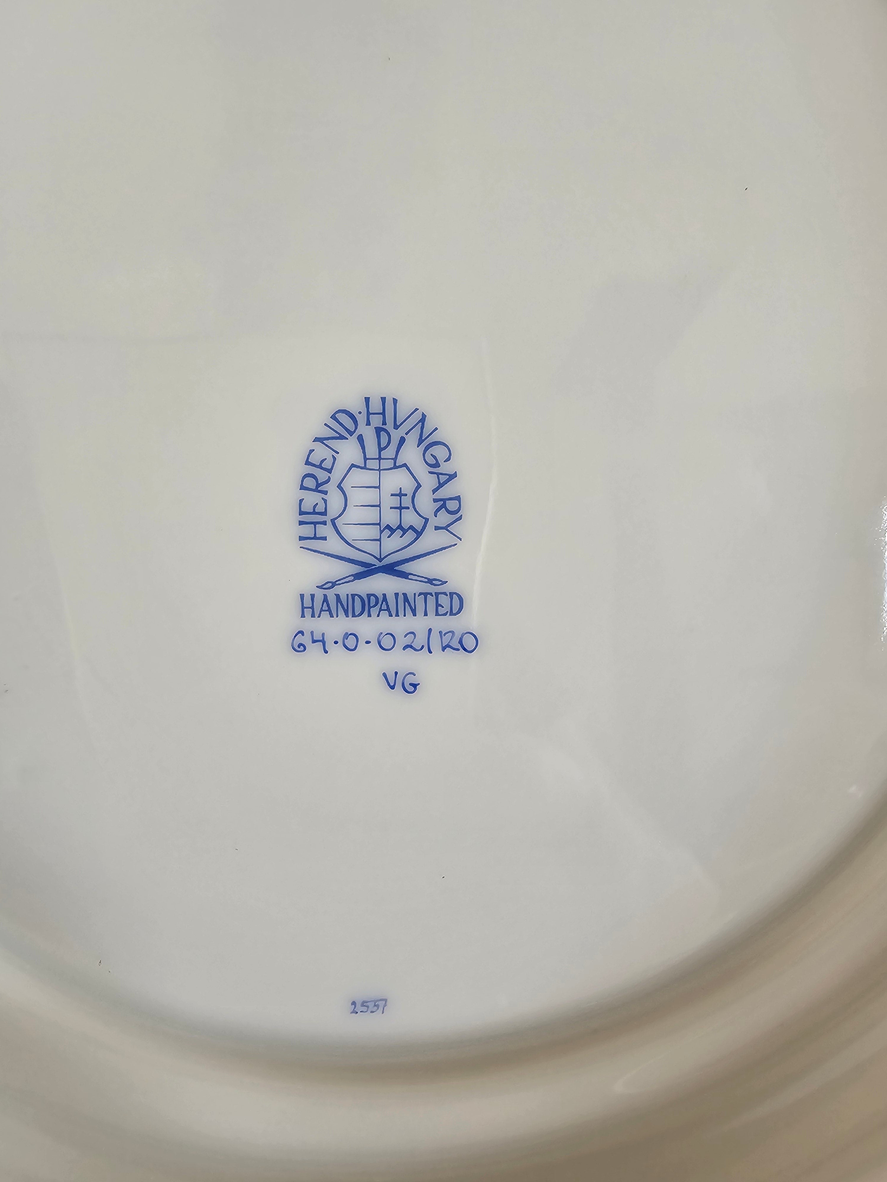 Herend porcelain lidded vegetable dish