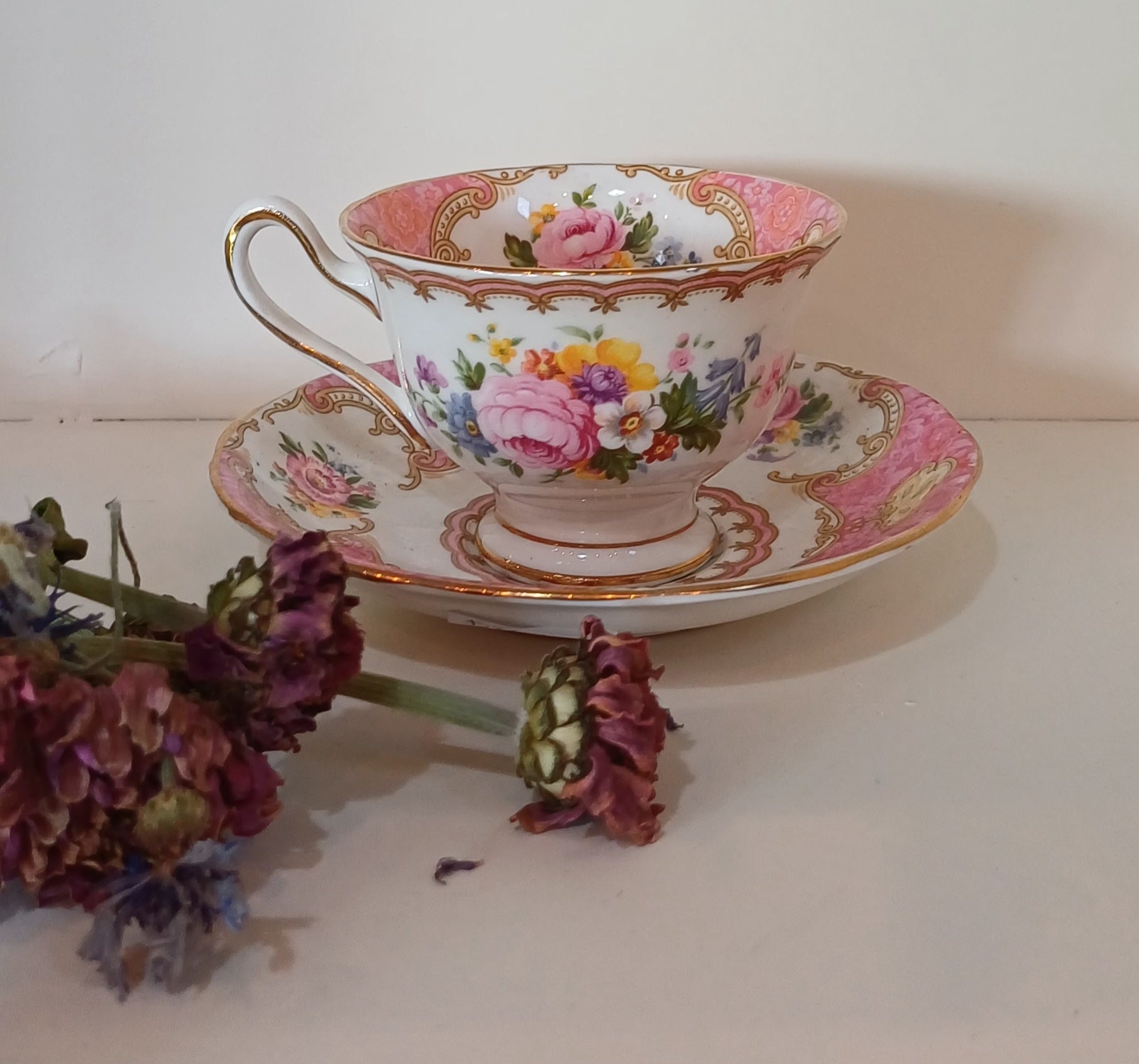 ROYAL ALBERT 'LADY CARLYLE' COFFEE DUO'S