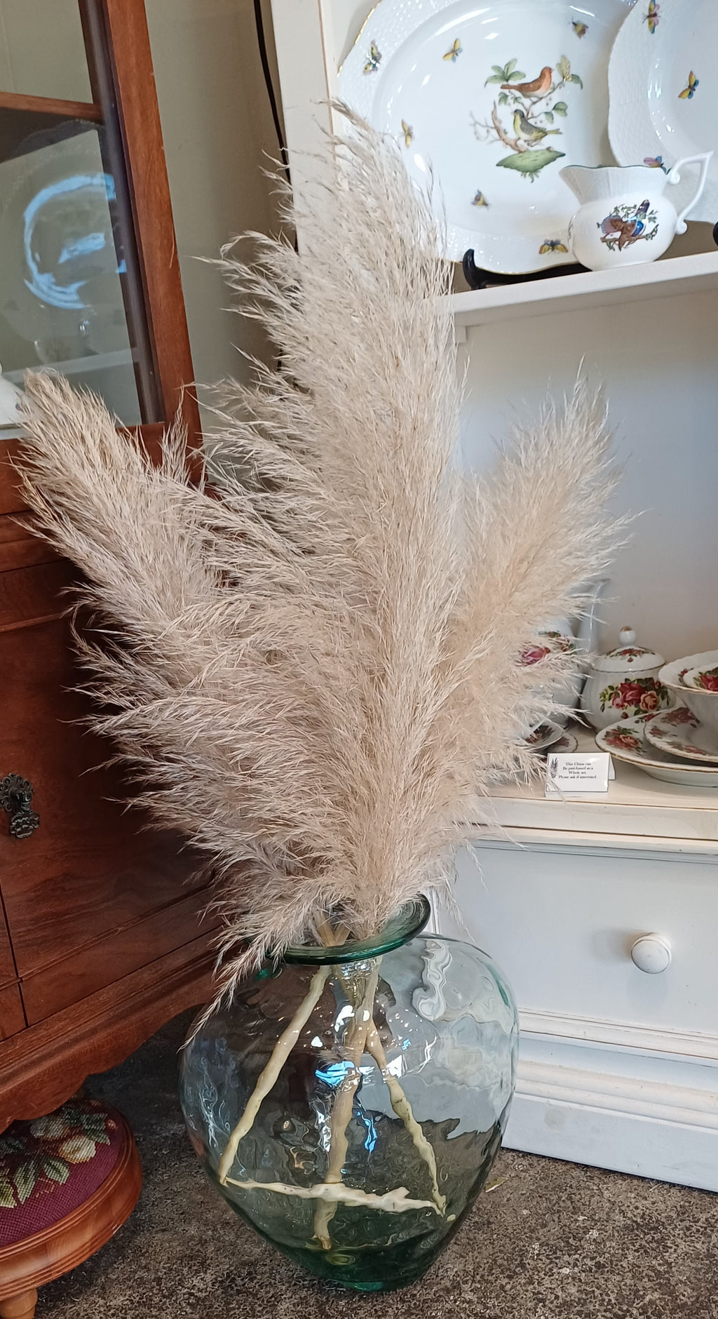 large heart glass vase