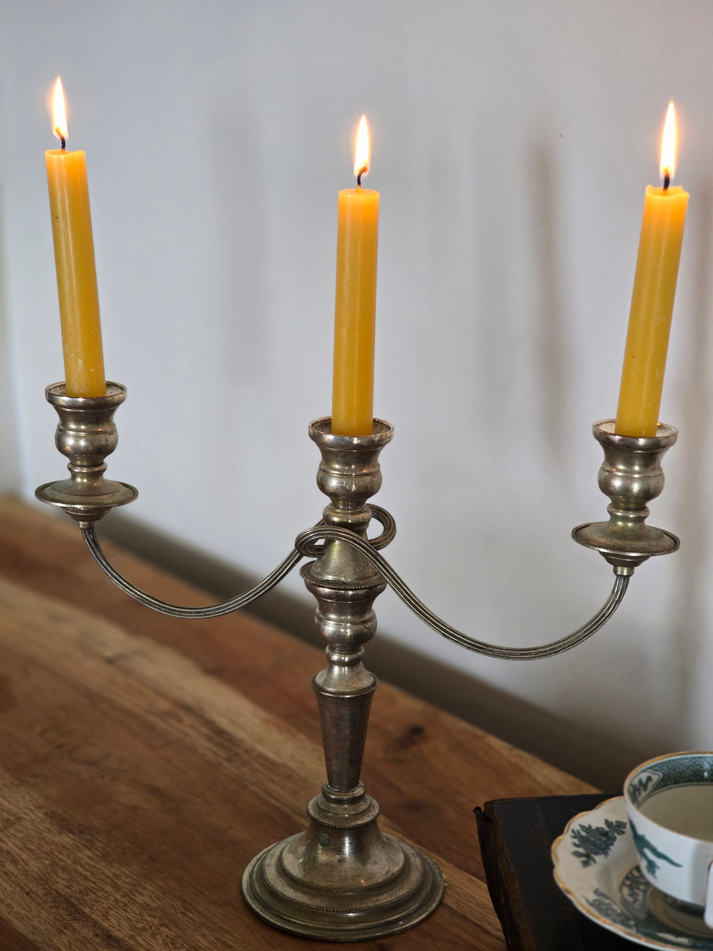 SILVER TABLE CANDELABRA