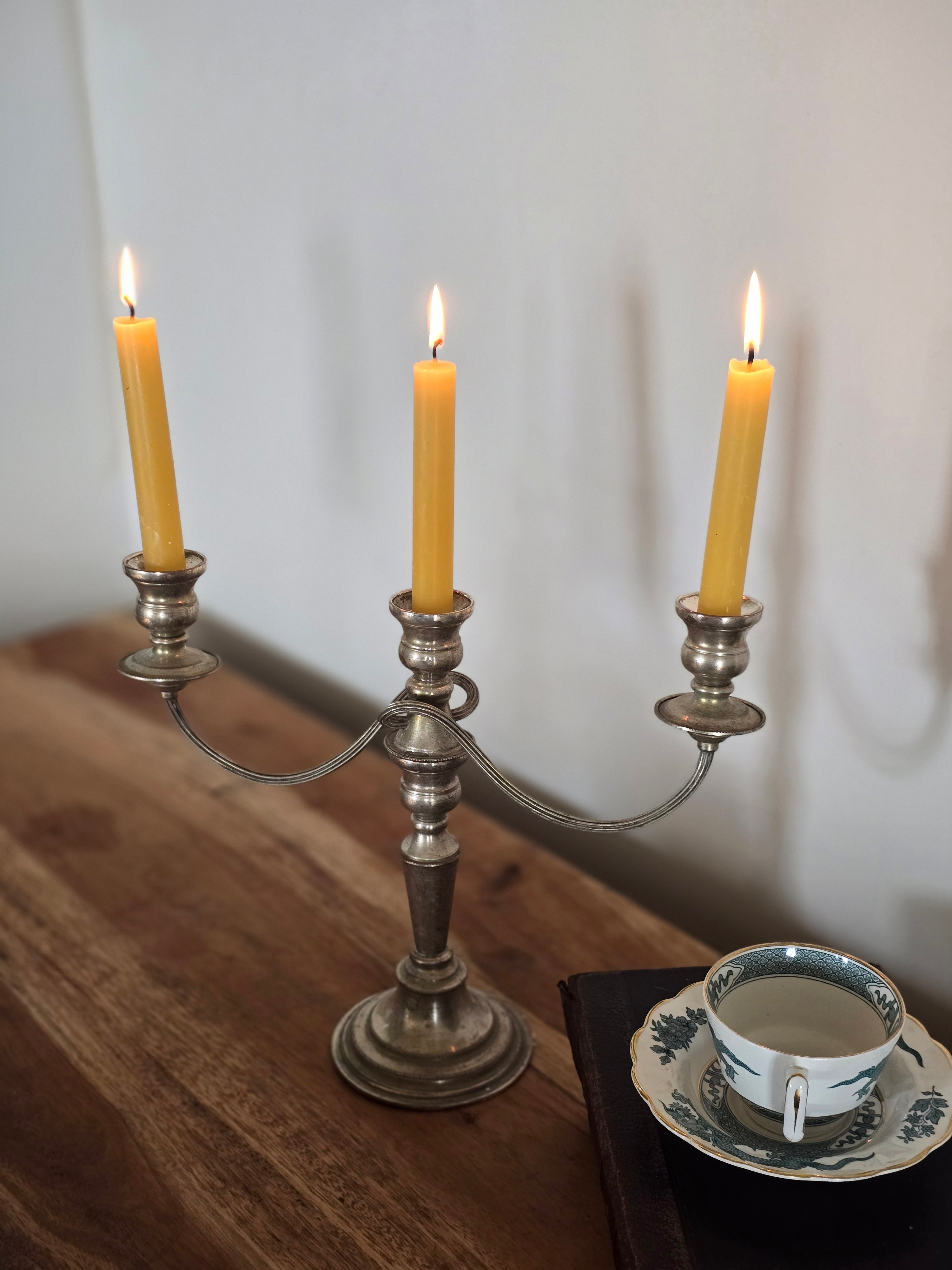 SILVER TABLE CANDELABRA