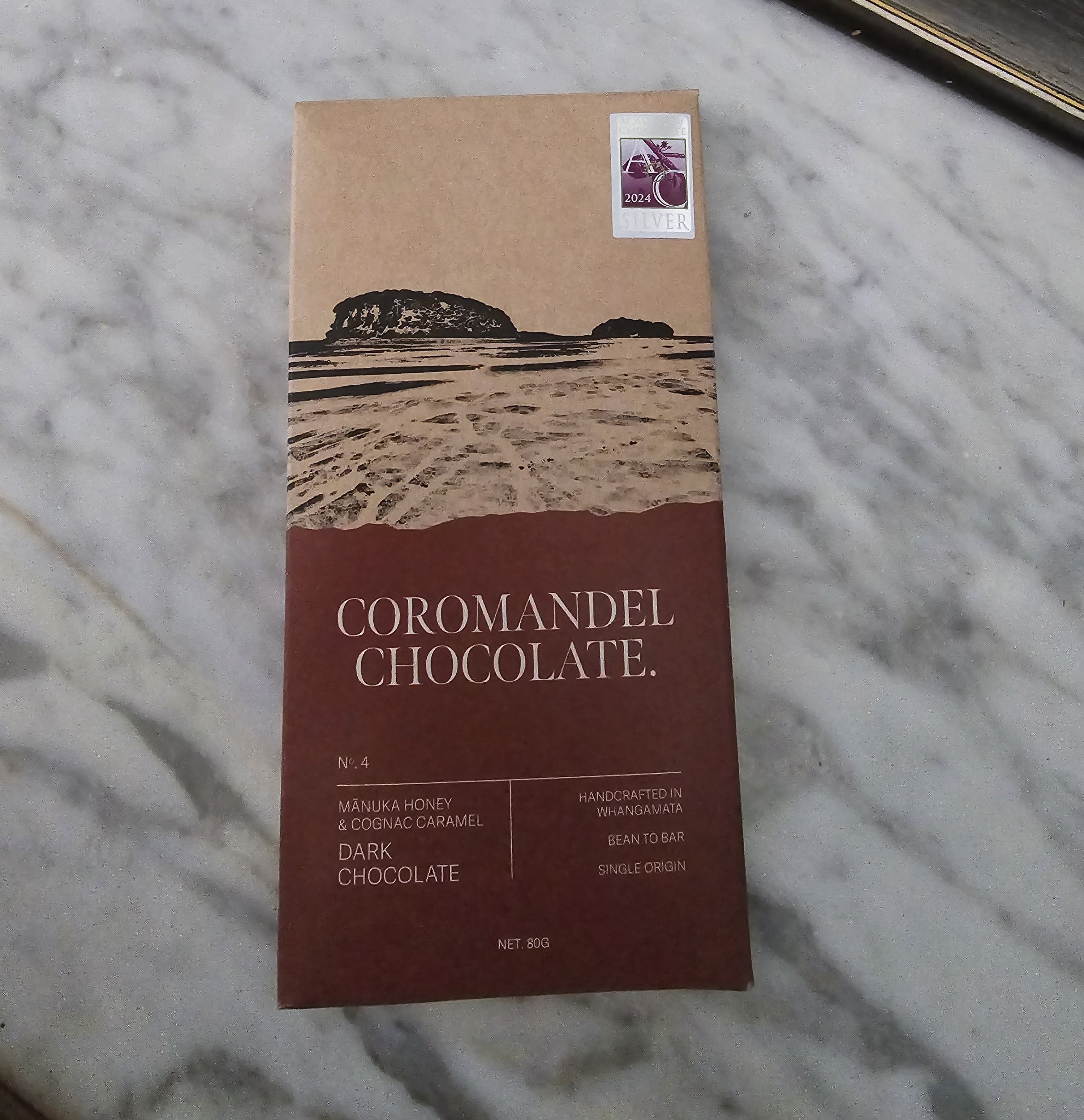 Coromandel Manuka Honey and Cognac Caramel Dark Chocolate