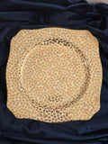 Gold Shamrock Leak Cake Plate.