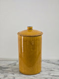 Large French made yellow container
